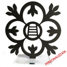 ARCA SCALIGERA DA TAVOLO in legno nero con basetta in plexiglass - PERSONALIZZATA (prezzo iva e trasporto inclusi)